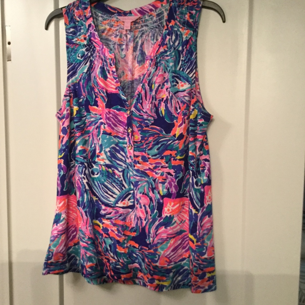EUC Lilly Pulitzer Essie Tank Top